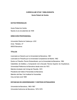 Descargar CV - Xavier Rubert de Vent&oacute;s