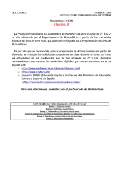 Matem&aacute;ticas Opcion B