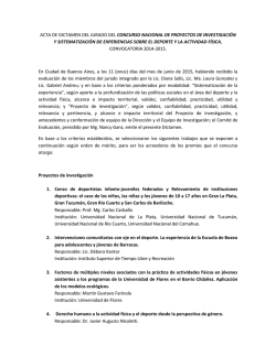 ACTA DE DICTAMEN DEL JURADO DEL CONCURSO
