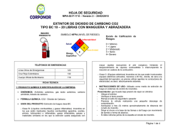 Hoja de Seguridad Extintor CO2