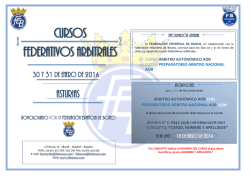 d&iacute;ptico cursos federativos arbitrales asturias 30 y 31 enero 2016