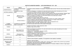 INSTITUTO ADVENTISTA MOR&Oacute;N - LISTA DE MATERIALES 3&ordm; EP -
