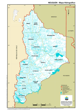 NEUQUEN - Mapa Hidrogr&aacute;fico - Direcci&oacute;n Provincial de Catastro e