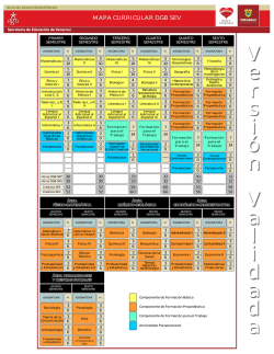 Mapa curricular DGB - centro escolar albatros