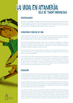 la vida En atamb&uacute;a