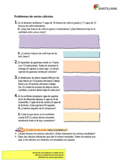 Problemas de varios c&aacute;lculos
