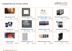 suministros varios de oficina