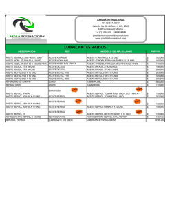 LUBRICANTES VARIOS - JARDILA INTERNACIONAL