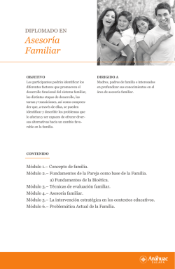 Asesor&iacute;a Familiar