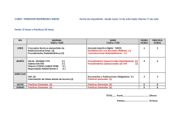 CURSO OPERADOR RESTRINGIDO GMDSS Fecha de Impartici&oacute;n