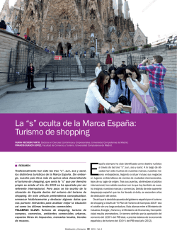 La &ldquo;s&rdquo; oculta de la Marca Espa&ntilde;a: Turismo de shopping
