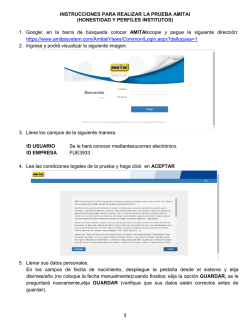 INSTRUCCIONES PARA REALIZAR LA PRUEBA AMITAI