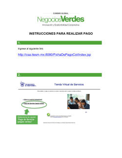 INSTRUCCIONES PARA REALIZAR PAGO 1. http://csa.itesm.mx