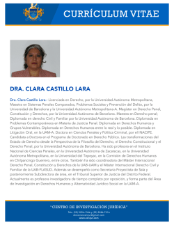 DRA. CLARA CASTILLO LARA