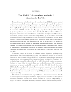 Tipo d&eacute;bil (1,1) de operadores maximales I