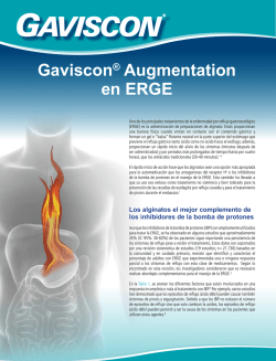 Gaviscon&reg; Augmentation en ERGE