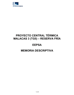 PROYECTO CENTRAL T&Eacute;RMICA MALACAS 3 (TG5) &ndash; RESERVA