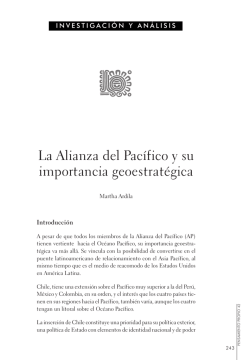 La Alianza del Pac&iacute;fico y su importancia geoestrat&eacute;gica