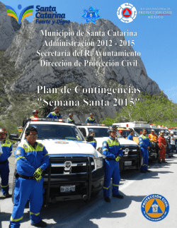 Plan de Contengencia "Semana Santa"