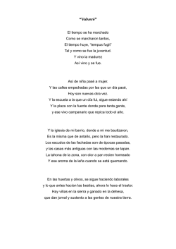 &ldquo;Volver&eacute;&rdquo; - Ayuntamiento de Cilleros