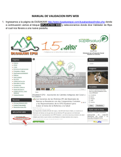 MANUAL DE VALIDACION RIPS WEB