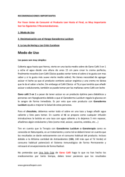 RECOMENDACIONES IMPORTANTES BUENO