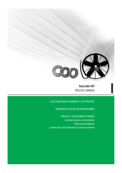 Secci&oacute;n 7 Piezas Varias