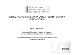 IDENTIFICACI&Oacute;N DE UN MODELO ARFIMA PARA SERIES