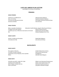 LISTA DE LIBROS PLAN LECTOR ! PRIMARIA!! BACHILLERATO! !