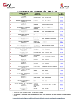 LISTADO ACCIONES DE FORMACI&Oacute;N Y EMPLEO EN