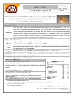 FICHA TECNICA PASTEL DE JAIBA DELI MASA