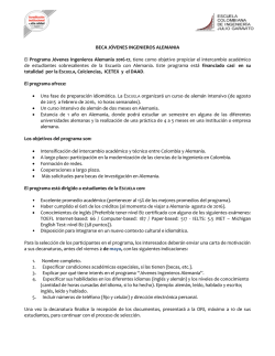 J&oacute;venes Ingenieros Alemania - Escuela Colombiana de Ingenier&iacute;a