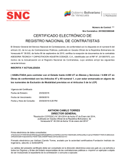 Registro Nacional de Contratistas (RNC)