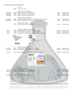 FAMILIA PAPELES DE LABORATORIO ALUSA R0010 Alusa