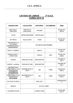 3&ordm; ESO - IES &Aacute;frica