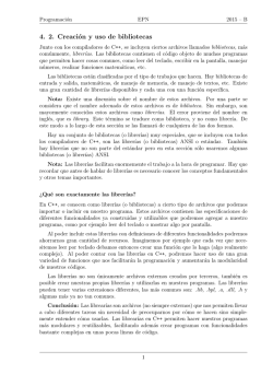 4. 2. Creaci&oacute;n y uso de bibliotecas