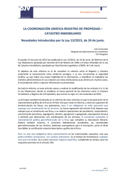 La coordinaci&oacute;n gr&aacute;fica Registro de la Propiedad