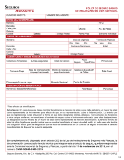P&oacute;liza - Seguros Banorte