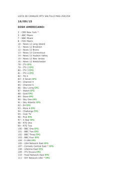 16/09/15 DISH AMERICANO:
