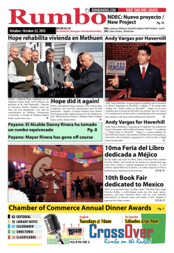 Rumbo on the Radio! Chamber of Commerce Annual Dinner Awards