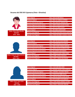 Decanos del CRO XIV Cajamarca - Colegio Regional de Obstetras
