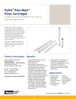 Fulflo Poly-Mate Filter Cartridge