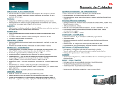 para ver la Memoria de Calidades