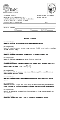 laboratorio reforzamiento 2 fisica 2 - Preparatoria 7