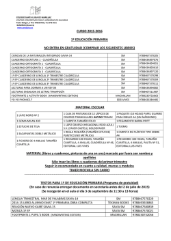 Libros de texto de 1&ordm; de Educaci&oacute;n Primaria