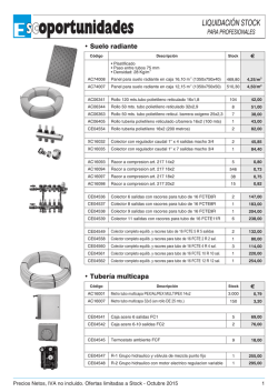 Accesorios Calefacci&oacute;n y Suelo Radiante