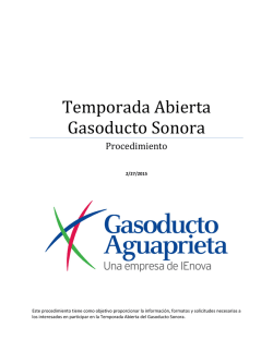 Procedimiento Temporada Abierta