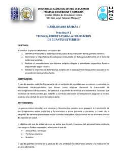 HABILIDADES B&Aacute;SICAS I Practica # 2 TECNICA ABIERTA PARA
