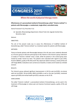 Effectiveness of a personalized method of kinesiotherapy called