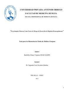 universidad privada antenor orrego facultad de medicina
